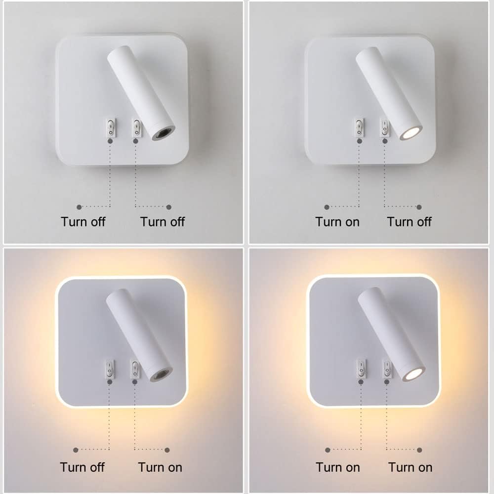 Square Wall Swivel Spotlight