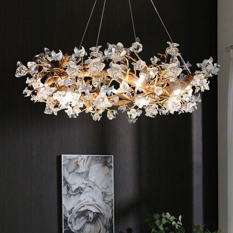 brass branch crystal chandelier​