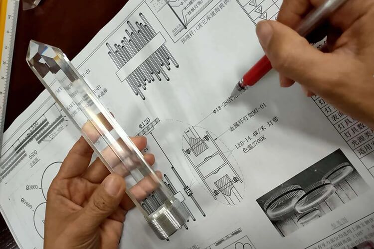 save time in custom lighting project - quick feedback on factory production shop drawings and samples