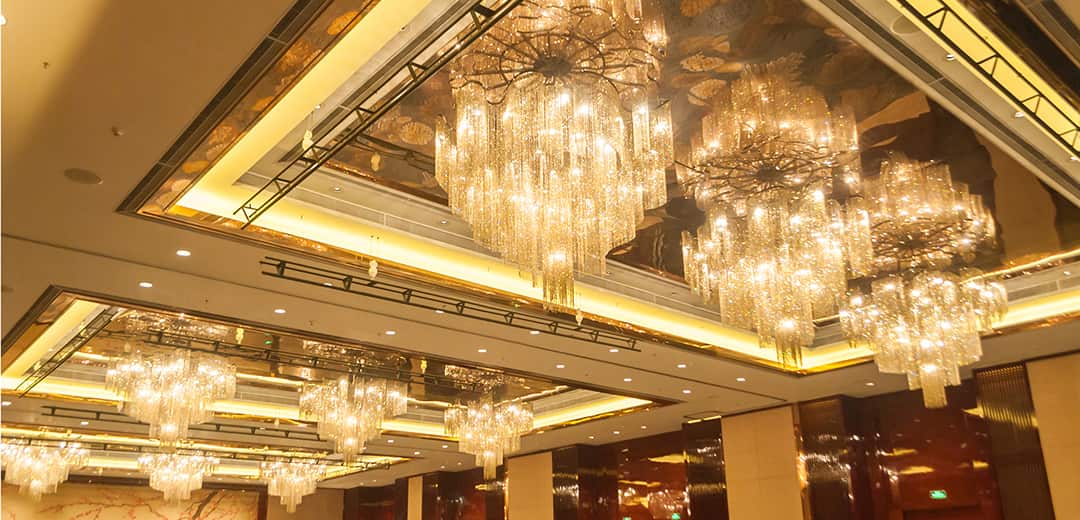 Hotel banquet hall lighting