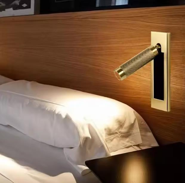 Bed head wall light headboard reading lamp villa hotel